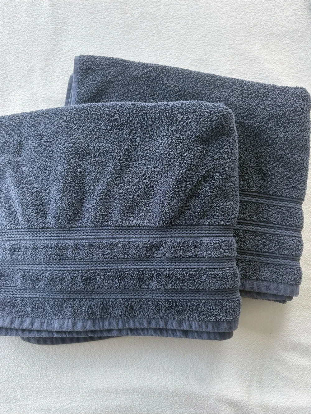 Tommy Bahama Set of 4 100% Cotton Bath and Hand Towels Navy Blue
